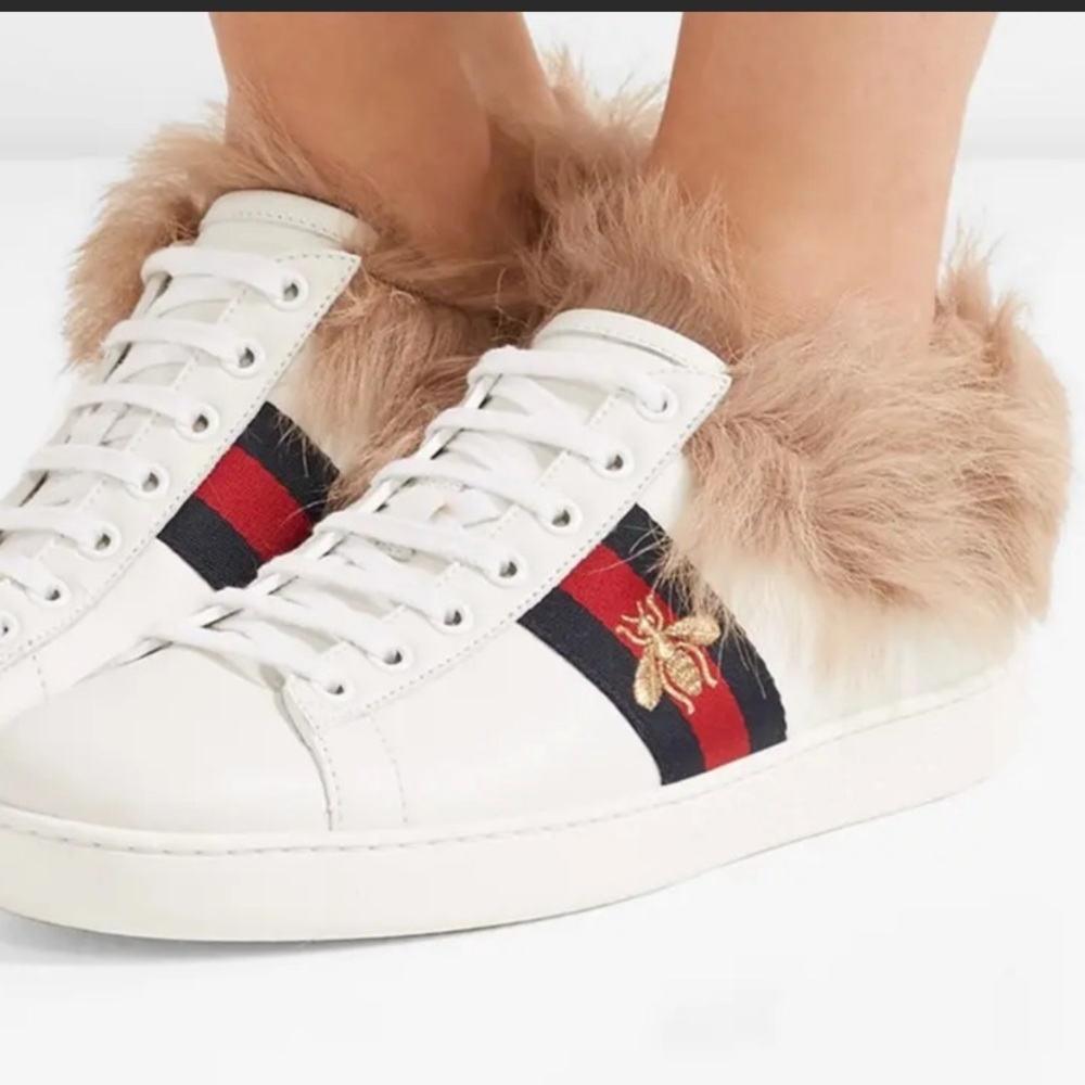 Gucci Ace Sneakers with Fur